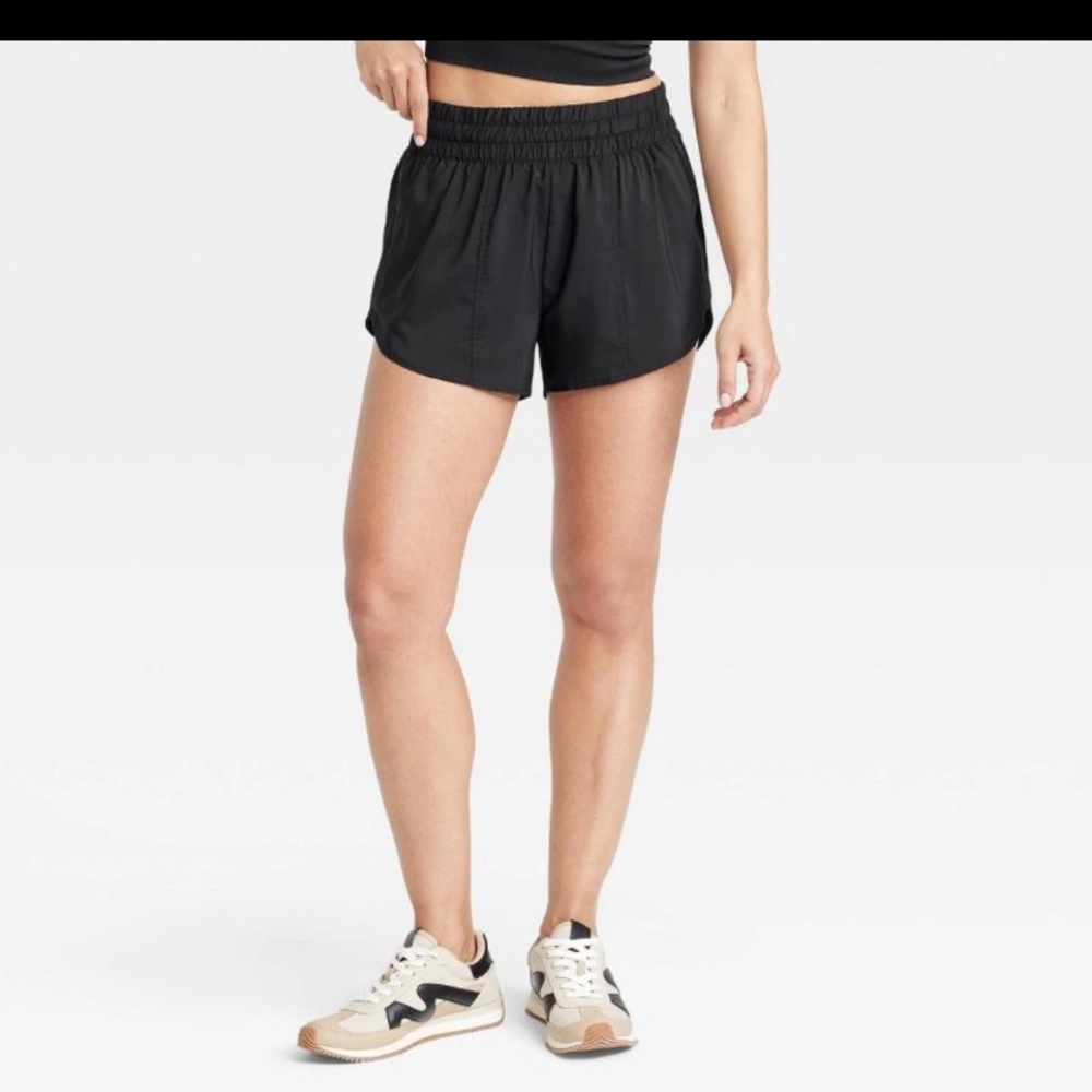 All in Motion Women's Black Athletic Shorts